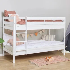 Køjeseng inkl. bund, Eco comfort 90x200 cm. - Hvid