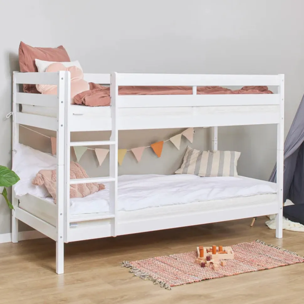 Køjeseng inkl. bund, Eco comfort 90x200 cm. - Hvid