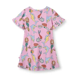 Kjole kortærmet - Pink lavender