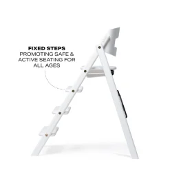 Klapp højstol foldbar - bøg hvid