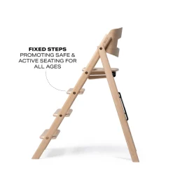 Klapp højstol foldbar - eg natur