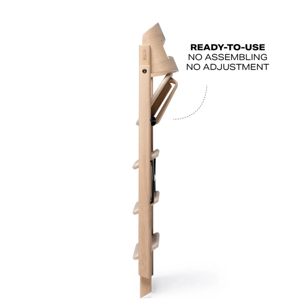 Klapp højstol foldbar - eg natur