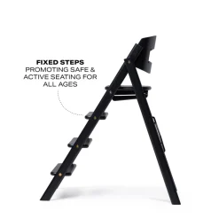 Klapp højstol foldbar - eg sort