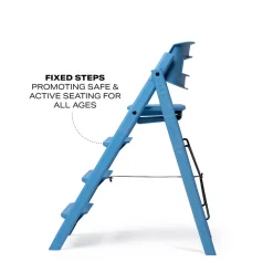 Klapp højstol foldbar - Genbrugsplast, blå