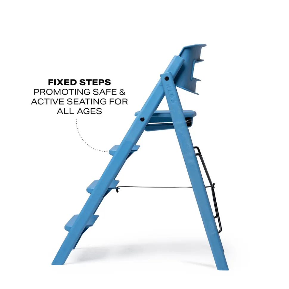 Klapp højstol foldbar - Genbrugsplast, blå