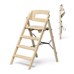 Klapp højstol foldbar - Genbrugsplast, sand