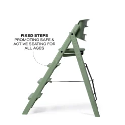 Klapp højstol foldbar - Genbrugsplast, grøn