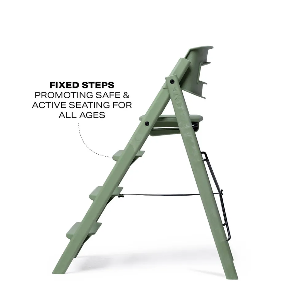 Klapp højstol foldbar - Genbrugsplast, grøn