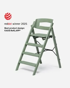 Klapp højstol foldbar - Genbrugsplast, sort