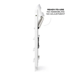 Klapp højstol foldbar bøg inkl. pude - hvid