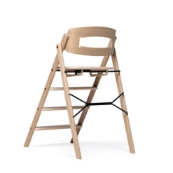 Klapp højstol foldbar eg inkl. pude - natur