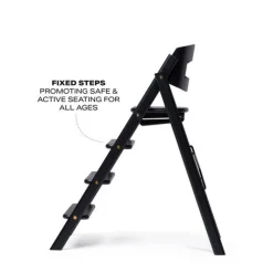 Klapp højstol foldbar eg inkl. bøjle - sand