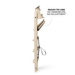 Klapp højstol foldbar genbrugsplast inkl. pude - sand