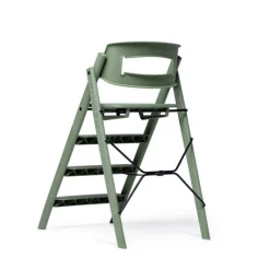Klapp højstol foldbar genbrugsplast inkl. pude - grøn