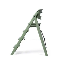 Klapp højstol foldbar genbrugsplast inkl. pude - grøn