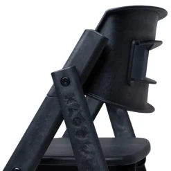 Klapp højstol foldbar genbrugsplast inkl. bøjle - sort