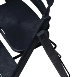 Klapp højstol foldbar genbrugsplast inkl. bøjle - sort