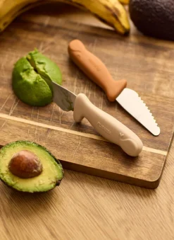 Knivsæt til børn 2-pak - Pumpkin + Offwhite