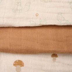 Øko. stofbleer (6-pak) - Almond