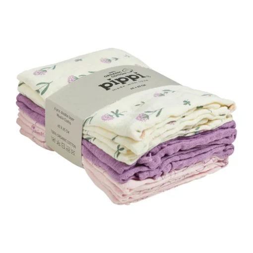 Øko. stofbleer (6-pak) - Orkide