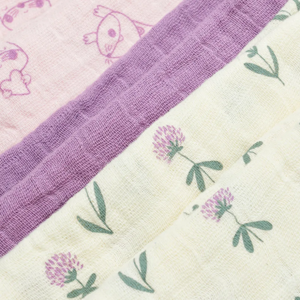 Øko. stofbleer (6-pak) - Orkide