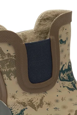 Kort vinter Gummistøvle - AOP - Coriander