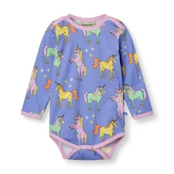Langærmet body med enhjørninger - 623