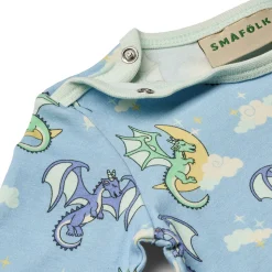 Langærmet body med sovende drager - 737