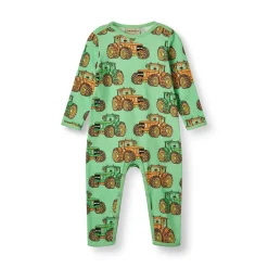 Langærmet heldragt med traktorer - 828