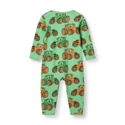 Langærmet heldragt med traktorer - 828