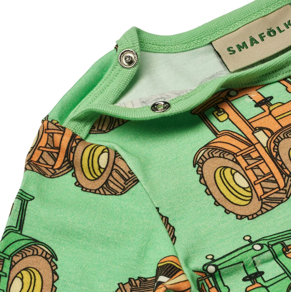 Langærmet heldragt med traktorer - 828