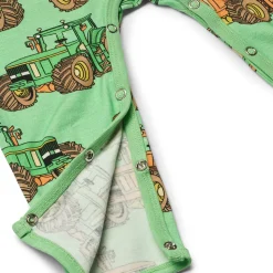 Langærmet heldragt med traktorer - 828