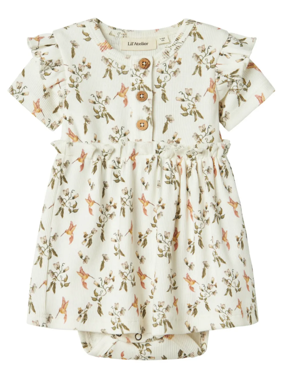 Lavo eki kortærmet body kjole - COCO MILK