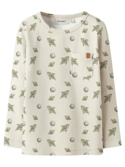 Layo Geo Bluse - Turtledove