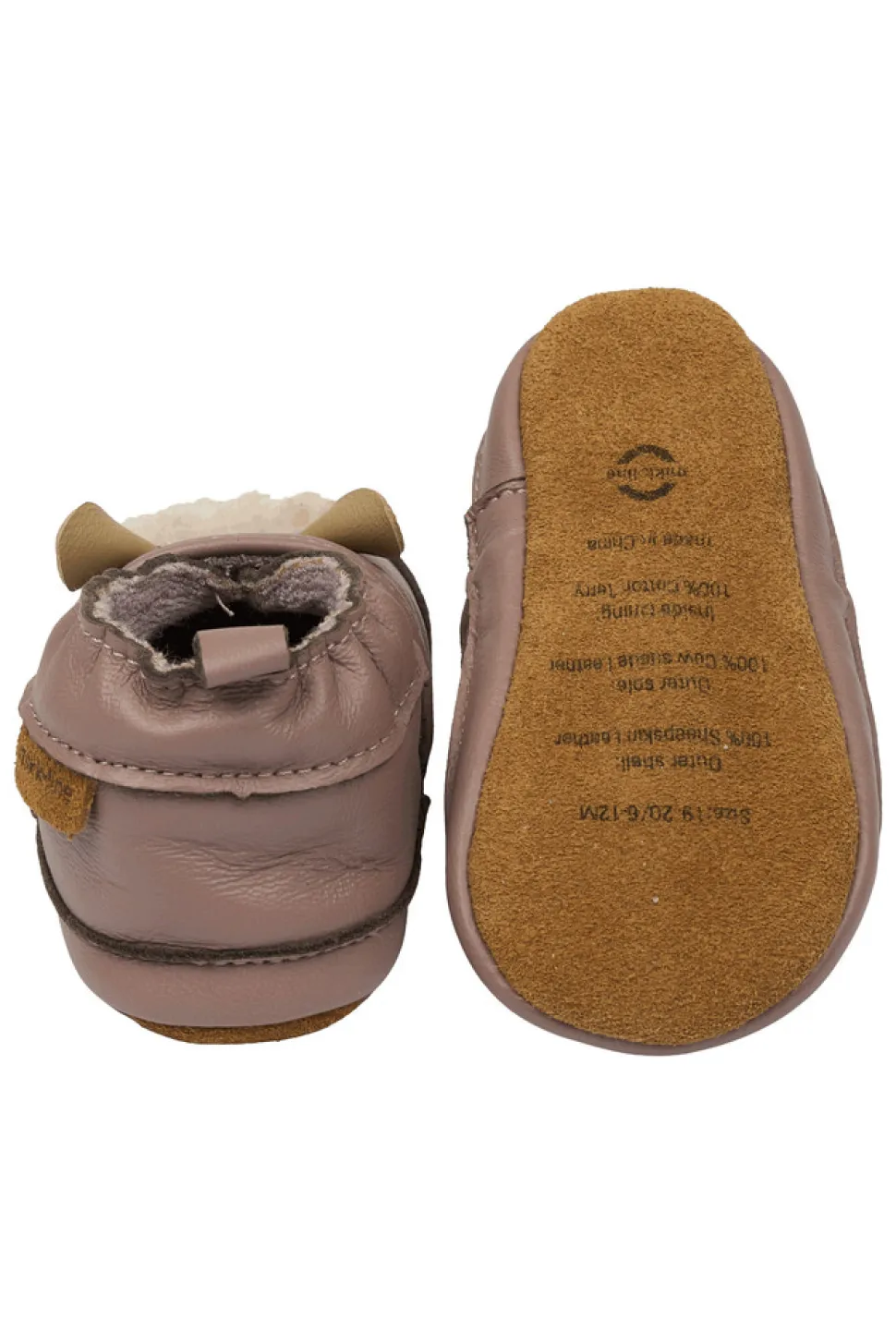 Læder Slipper - 3D - Twilight mauve