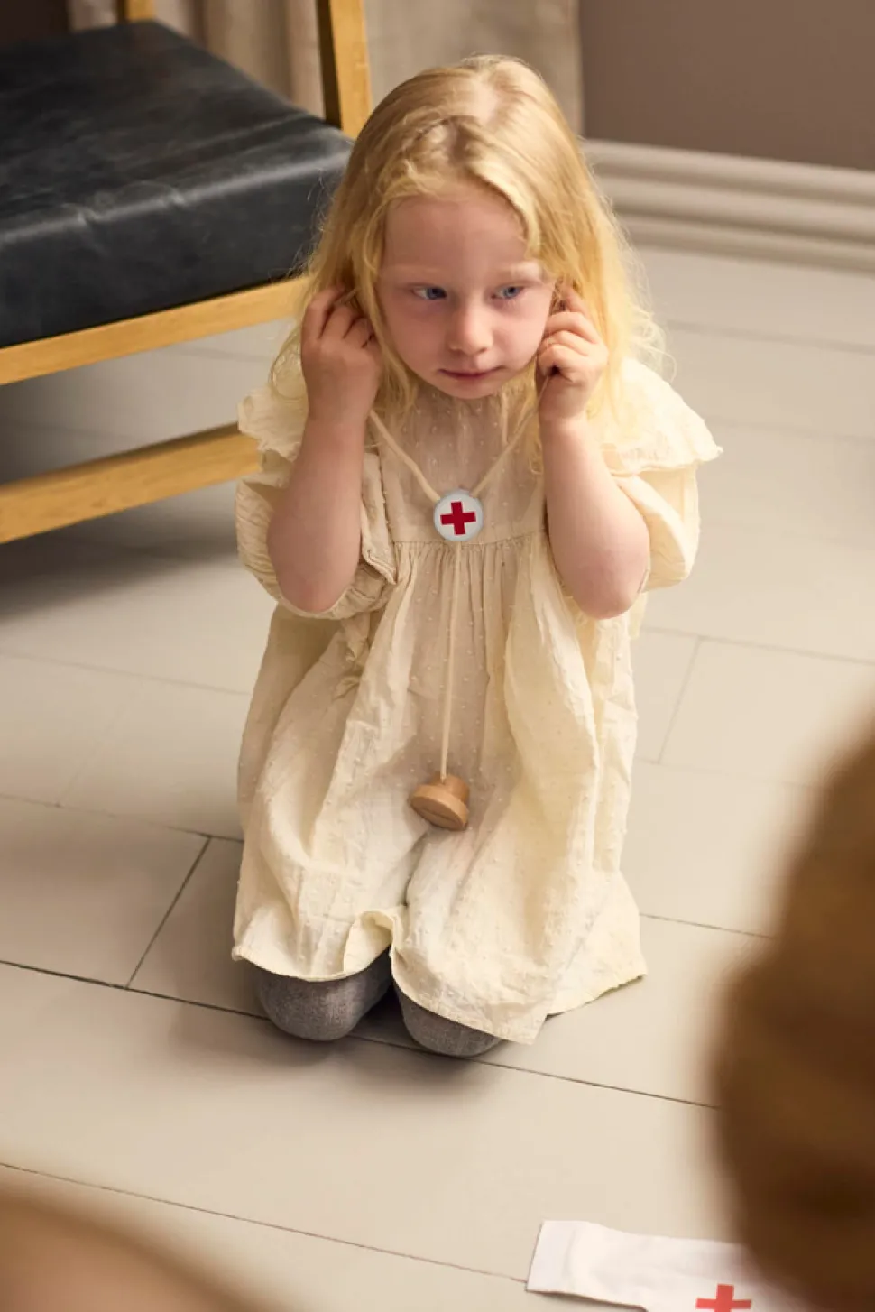 Legekuffert - Doktorsæt i træ