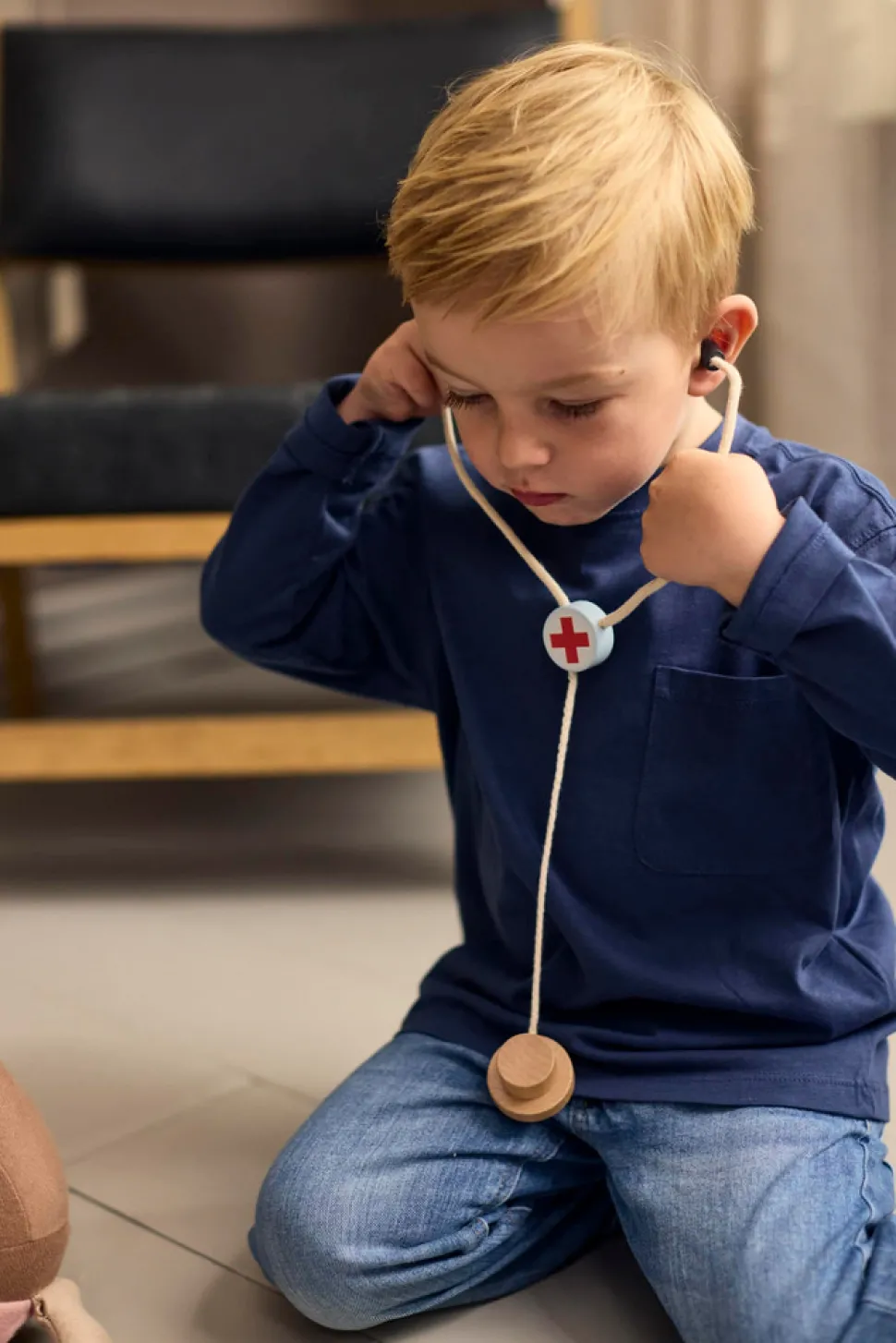 Legekuffert - Doktorsæt i træ