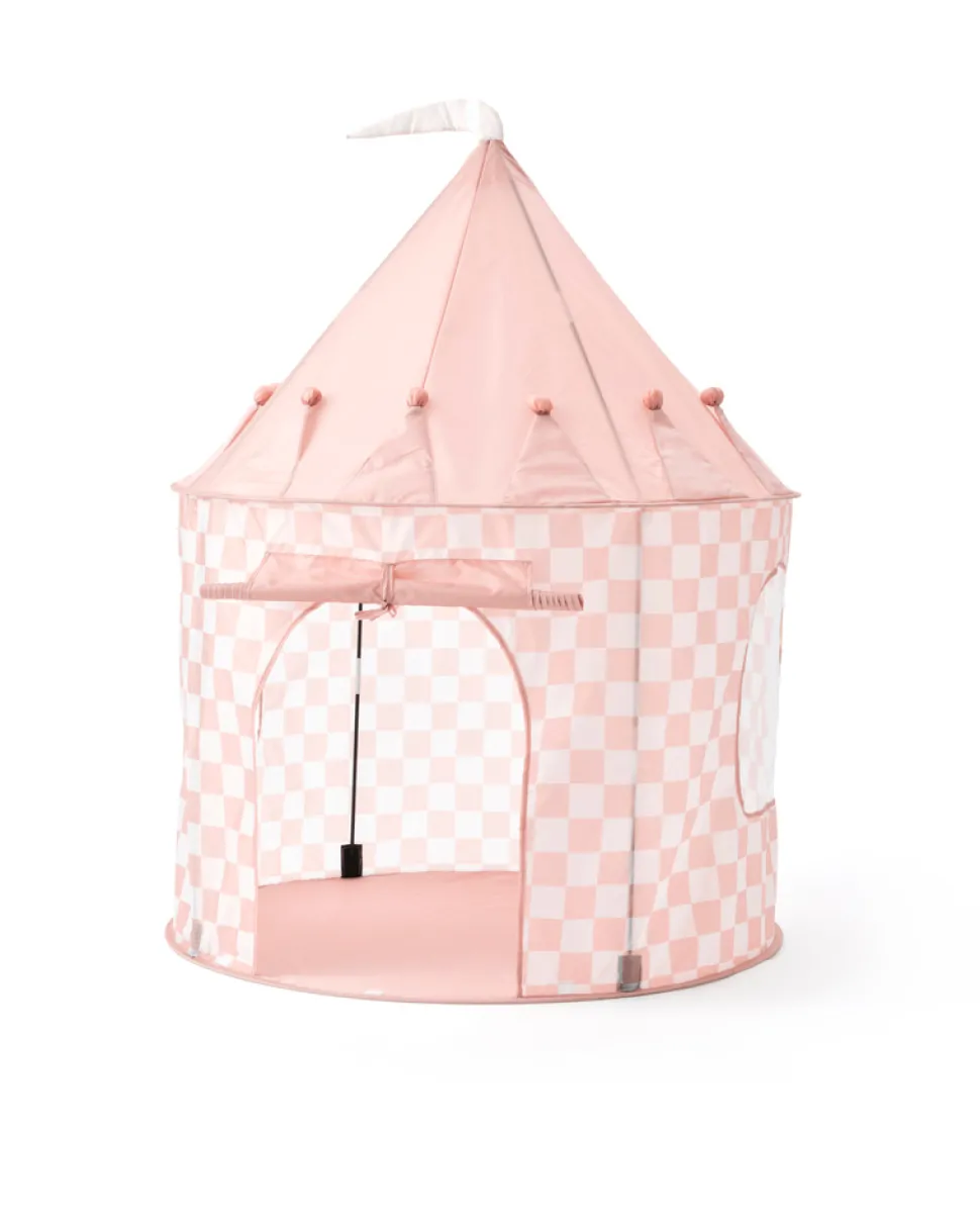 Legetelt,Abrikos med tern,100x130 cm