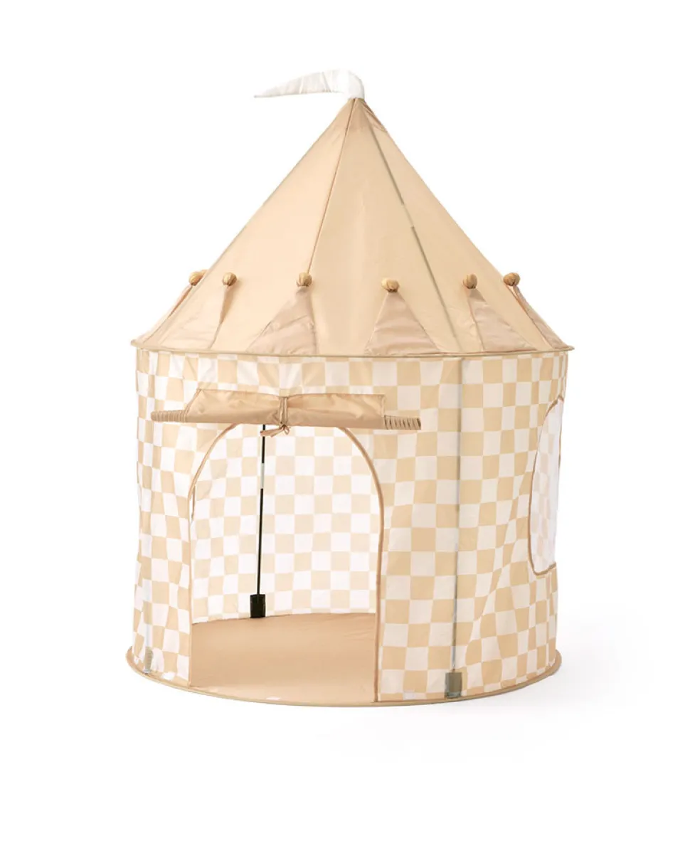 Legetelt,Gul med tern,100x130 cm