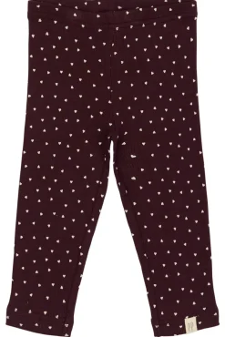 Leggings - Dark Grape/White