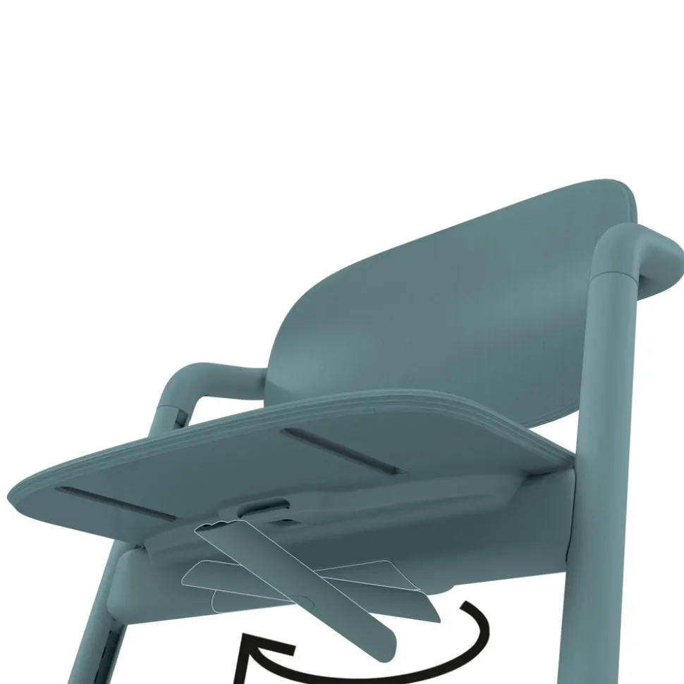 Lemo højstol - stone blue