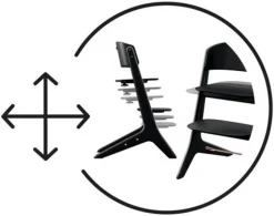 Lemo Platinum højstol 3in1 sæt, hvid