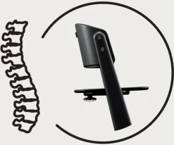 Lemo Platinum højstol, sort/rose gold