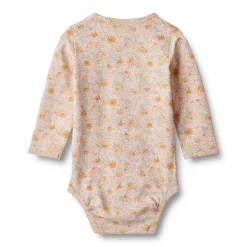 Liv langærmet body - coneflowers