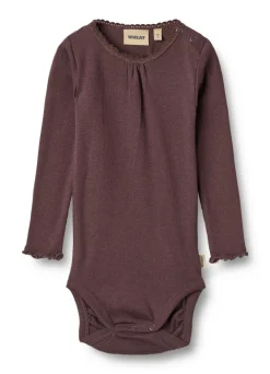 Lotta Rib Body Langærmet - Fudge