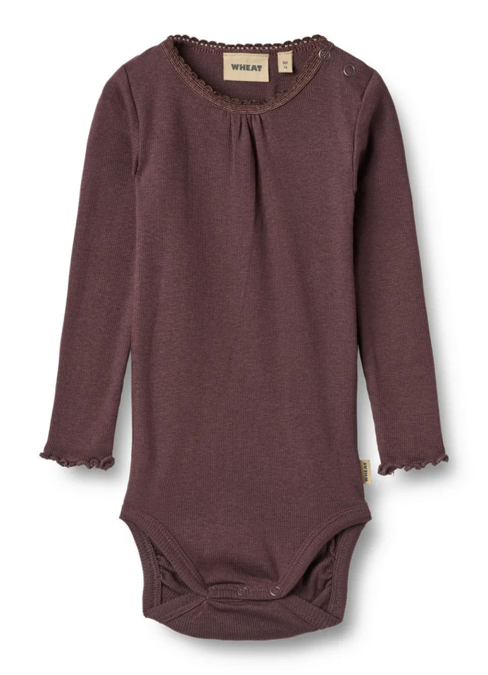 Lotta Rib Body Langærmet - Fudge