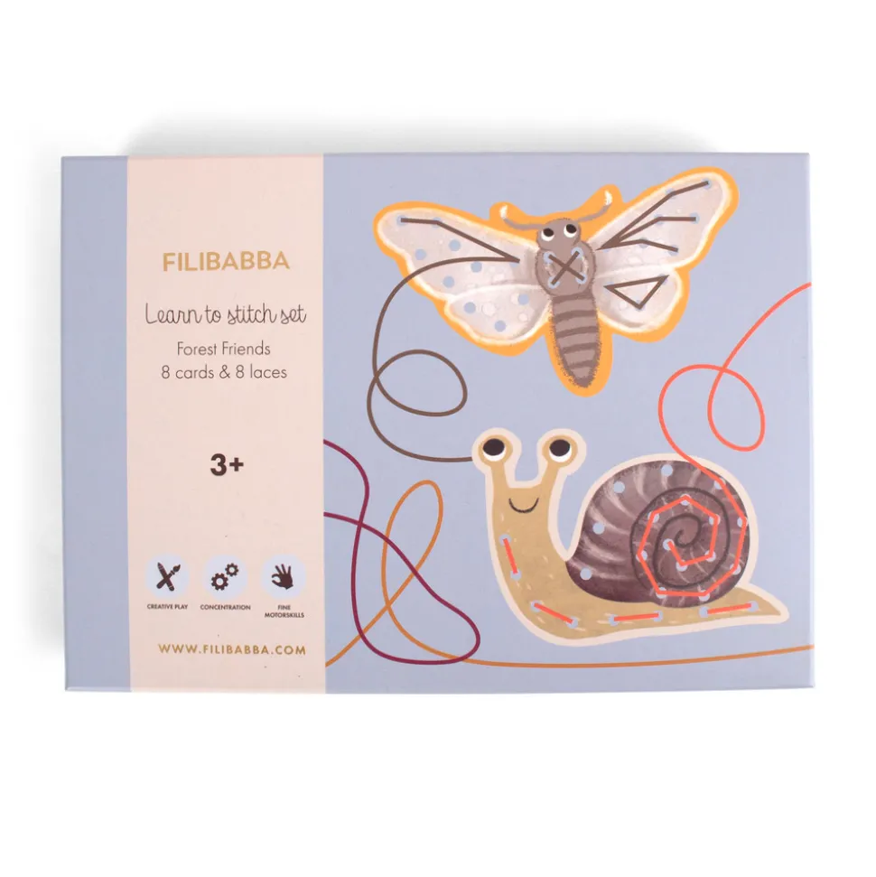 Lær at brodere - broderisæt - Skovens dyr