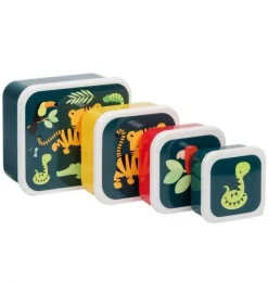Lunch & snack box sæt - jungle tiger