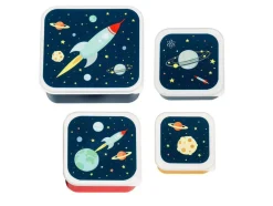 Lunch & snack box sæt - space