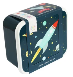 Lunch & snack box sæt - space